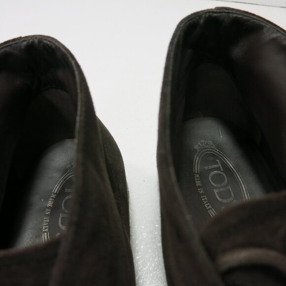Tod's 8.5 Suede Leather Chukka Boots Comfort Dress Footwear Shoes Men's 9.5 - Picture 5 of 7